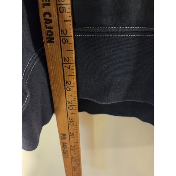 Nike Fleece Crew Sweatshirt in Thunder Blue & White Mens *Measures XL Relaxed - Picture 7 of 10